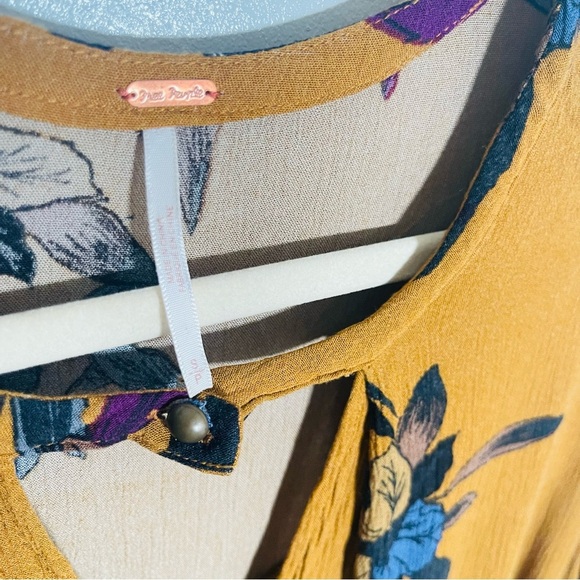 Free People Tree Swing Floral Tunic Dress Amber Size Small - Picture 3 of 8